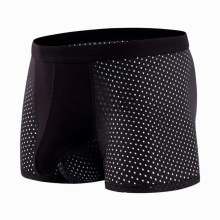 Mens Ice Silk Boxer Panties Bulge Pouch Boxers Trunks Beach Board Shorts Mesh Breathable Soft Underwear Underpants Slip Homme