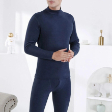 2pcs Set MensThermal Underwear Keep Warm Long Johns Tight Leggings Long Sleeve Thermo Tops+Pants Set Half Turtleneck Basci Shirt