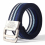 Double Ring Metal Buckle Multicolor Young Student Mens Canvas Belt 4