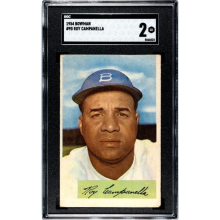 Athlon CTBL-037325 No.90 MLB Roy Campanella 1954 Bowman Baseball Card - SGC Graded 2 Good - Brooklyn Dodgers