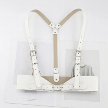 Faux Leather Slim Suspender Belt Adjustable Retro Alloy Buckle Corset Belt Body Harness Strap Waist Belt Punk Gothic Strap Belt