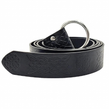 Medieval Embossed Viking Vegvisir PU Leather Belt Retro Renaissance Knight Belt Viking Belt Medieval Accessories Renaissance