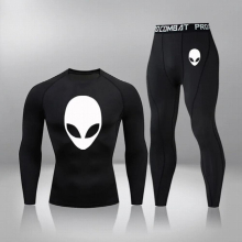 Mens Underwear Long Johns Men Ski Clothing Thermal Underwear Set MMA Tactics Fitness Leggings Base Compression Sports Suit