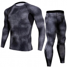 Aism Winter Thermal Underwear Sets Men Quick Dry Anti-microbial Stretch Mens Thermo Underwear Male Long Johns Fitness
