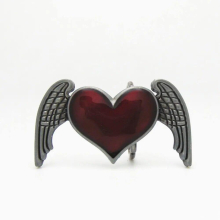 Novelty Western Heart Wings Belt Buckles Zinc Alloy Mens Belt Buckle For Men Wide Belt Men Women Apprael Accessories