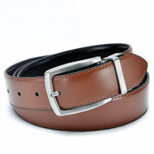 Male Reversible Belts For Men Leather For Male High Formal Belt Brown