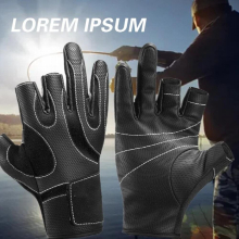 Three-Finger Fishing Gloves Multipurpose Non-Slip Durable Gloves Portable Outdoor Fishing Equipment