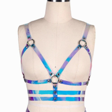 Laser Body Buttocks Bondage Belts Harness Leather Harness Women Suspenders Punk Garter Belt Sexy Lingerie Stockings Belt
