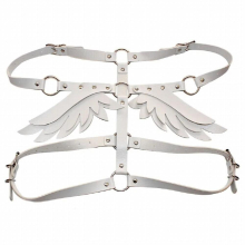 Wings Leather Harness Bondage Halterneck Beach Collar Gothic Waist Shoulder Necklaces Sexy Statement Party Jewelry