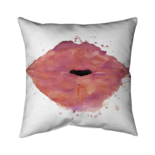 20 x 20 in. Watercolor Pink Lipstick-Double Sided Print Indoor Pillow