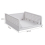 Living And Home (33.5cm W x 43cm D x 14cm H) Folding Stackable Wardrobe Storage Basket Cupboard Tabletop Organiser 5