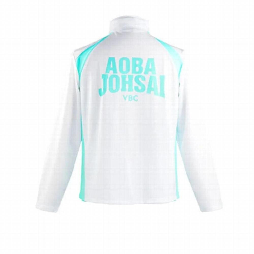 Leaffly Shiratorizawa Gakuen Karasuno Aoba Johsai High School Volleyball Cosplay Unisex Costume Sportswear Jacket Jersey, Karasuno, Medium