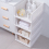 Living And Home (33.5cm W x 43cm D x 25cm H) Folding Stackable Wardrobe Storage Basket Cupboard Tabletop Organiser 3
