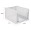 Living And Home (33.5cm W x 43cm D x 25cm H) Folding Stackable Wardrobe Storage Basket Cupboard Tabletop Organiser 6