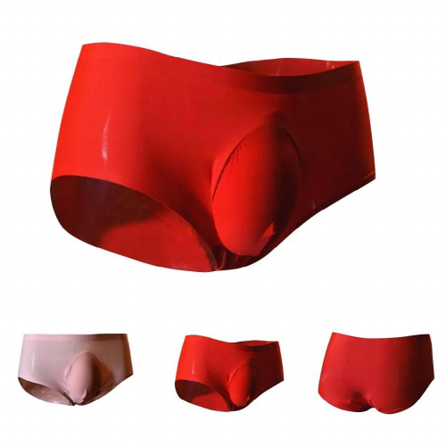 Sexy Men Ice Silk Underwear Elephant Bulge Pouch Briefs Sexy Penis Convex Panties Bikini Cueca 1144