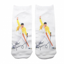 Freddie Mercury Calcetines informales antideslizantes Unisex, medias tubo medio, transpirables, regalo perfecto
