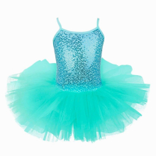 Sequins Ballet Dress Kids Girls Fairy Prom Tulle Tutu Flower Dress Ballerina Sleeveless Party Dance Costumes Leotard Dancewear