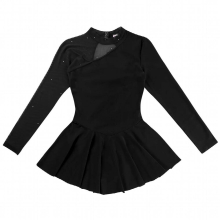Womens Ballerina Performance Dancewear Adult Femme Backless Skating Dress Splice Ballet Dance Gymnastics Leotard Costumes Dress