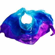 1pc Promotion Selling Belly Dance Silk Veil Adult Children Hand Thrown Scarf 100% Silk Gradient Belly Dance Silk Scarf