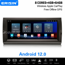 10.25" IPS 8-Core Android 12.0 Car Stereo DAB+ GPS Radio CarPlay 64GB BMW X5 E53 SWC Canbus DSP WiFi Bluetooth OBD2