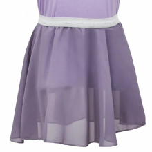 Girls Ballet Dance Skirt Chiffon Wrap for Toddler Kids Dancewear Adjustable Waist Tie Pull On Tutu Elastic Waistband Solid