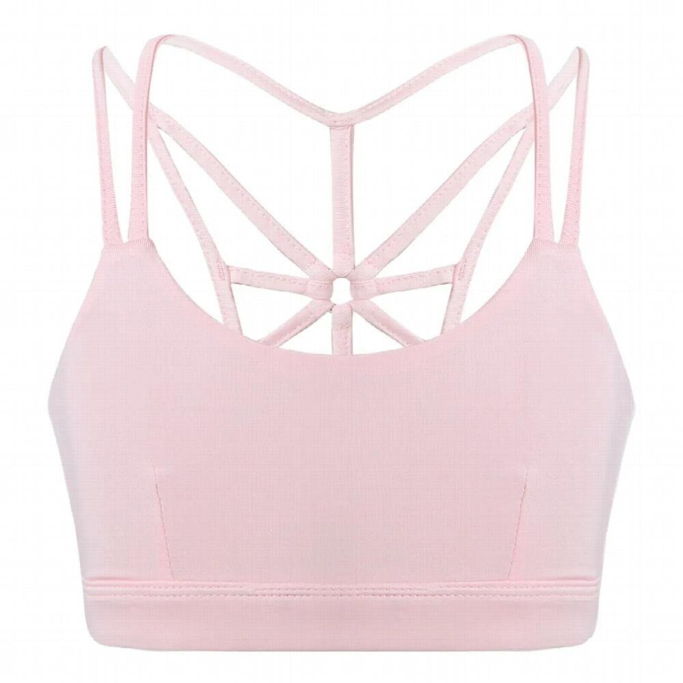 Kids Dancewear Stretchy Breathable Solid Bra Crop Top Children Girls Gymnastics Ballet Tops Sports Workout Fitness Clothes-image-OPC-PCQTRG7-NEW