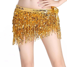 Belly Dancing Waist Chains For Belly Dance Hip Scarf Tassel Waist Scarf Clothing Sequin Dance Skirt Belt
