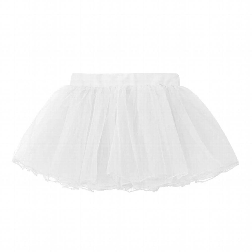 Kids Toddler Girls Tulle Tutu Petticoat Short Under Skirt Classical Four Layer Ballet Dance Skirt Dancewear Dress Up Clothing