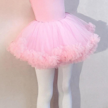 High 4 Layers Kids Girls Children Dance Wear Soft Tulle Child Pink Lilac Ballet Skirt