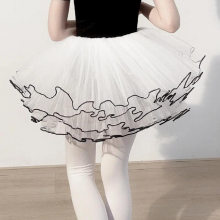 High 4 Layers Kids Girls Children Dance Wear Pancake Ballet Practice Skirt