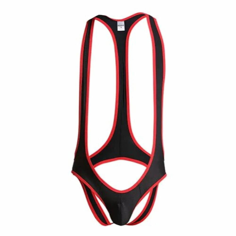 Black Sissy Panties Gay Mens Jockstrap Underwear Men Teddies Bodysuits Erotic Lingerie Sexy Mens Jumpsuit Wrestling Singlets Leotard