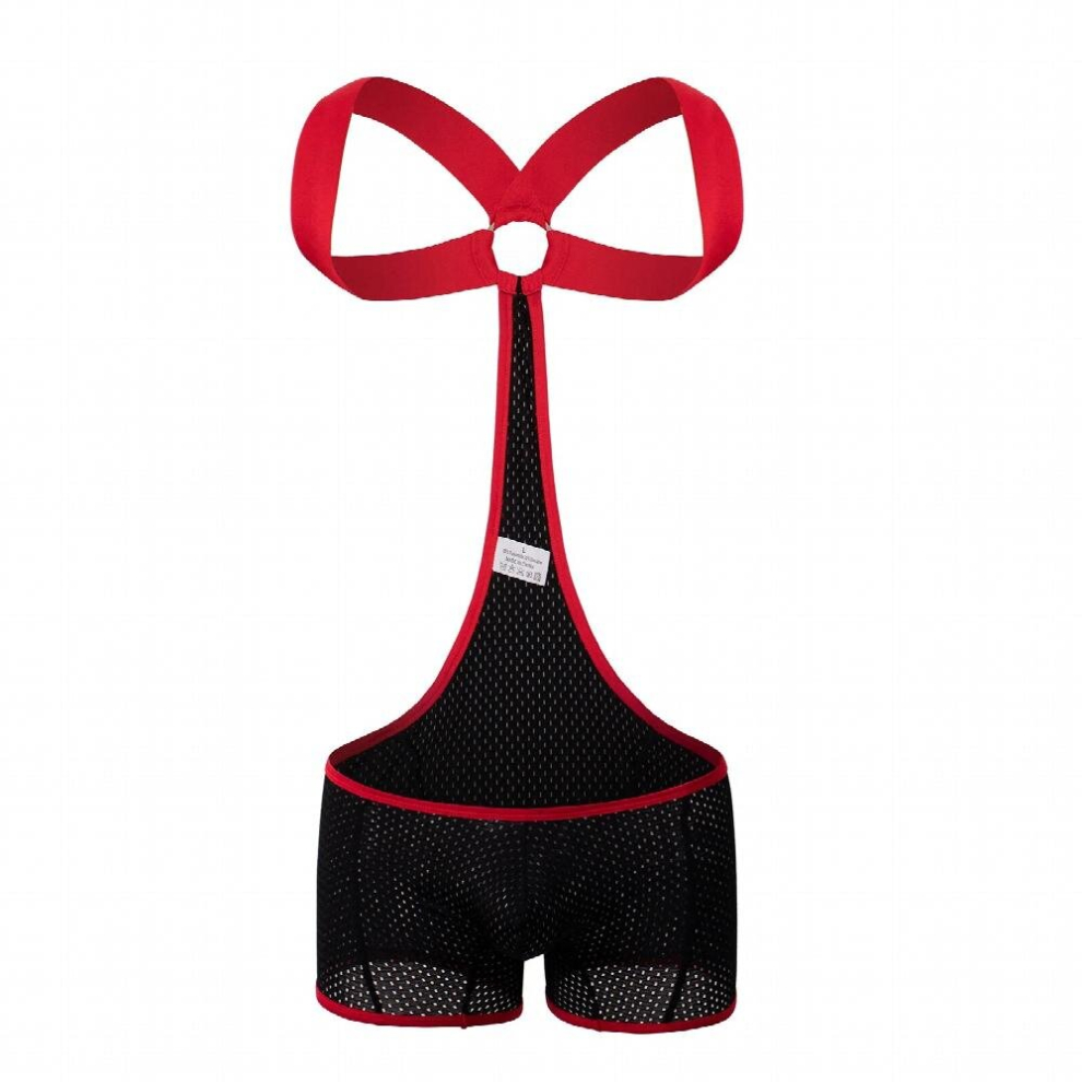 Underwear Sexy Wrestling Lingerie Singlet Men Corset One-piece Bodysuit Harness Elastic Bondage Costume Boxers