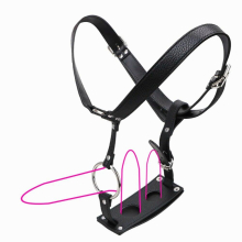 Leather Butt Plug Harness Panties With Cock Penis Ring Male Chastity Belt Device For Anal Plug Fixed Sexy Lingerie Bdsm Sex Toys