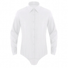 Mens One-piece Bodycon Shirts Tops Long Sleeves Button Down Teddy Bodysuit Sexy Pressed Crotch Casual Leotard Catsuit Club Wear