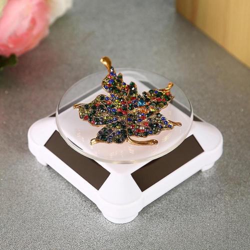 Auto Rotating Turntable d Necklace Bracelet Watch Display Solar 2