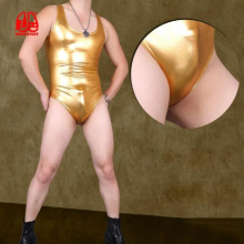 Men Sexy Bodysuit Catsuit Nightclub Stage Wear Fetish Male Lingerie One-Piece Leotard Gay Wear Tight Jumpsuit Body Suit
