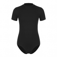 Mens Press Button Crotch Bodysuit Crew Neck Short Sleeve Leotard Undershirt Mans Slim Fit Jumpsuit Fitness Workout Sport Wear