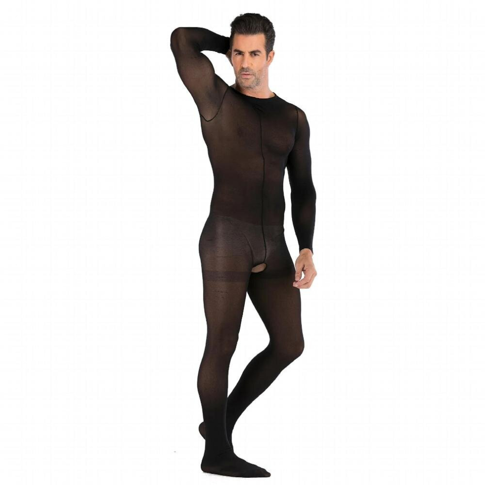 Mens Bodystocking Sexy Body Lingerie Pornography Crotchless Bodysuit Gay Adult XXX Underwear Men Pantyhose Eroticism Clothes