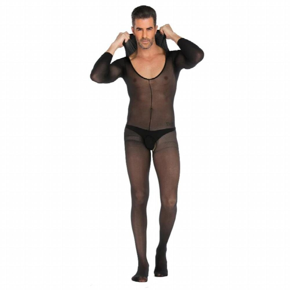 Multicoloured Man Sexy Fishnet See Through Bodysuit Sissy Erotic Gay Hollow Out Lingerie Clubwear Fetish Cosplay Sissy Jumpsuit Bikini