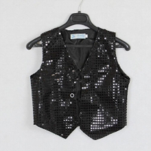 Children Shining Clothes Boys Choir Students Performance Costumes Kids Hip-hop Jazz Dance Sequined Vest Stage Dance