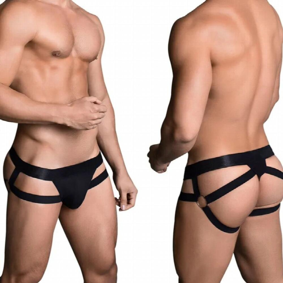 Exotic Night Club Party Wear For Men Sexy Jockstrap Gay Underwear Cross Strap Male Thong G-String Sissy Panties Tangas