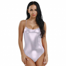 Women Patent Leather Professional Ballet Leotards Gymnastics Leotard Metallic Bodysuit Adult Stage Dance Costumes