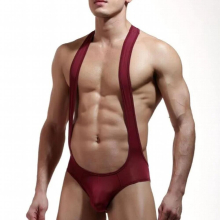 Sexy Men Onesies Ultra-thin Ice Silk Seamless Bodysuit Breathable Exotic Teddies Gay Jumpsuit Wresting Shapper Male Undershirts