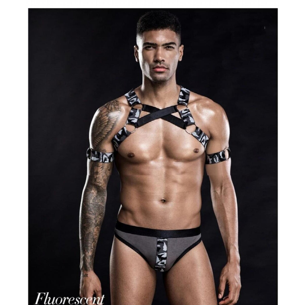 Mens Cotton Thong and G-Strings Sexy Exotic 2 Piece Sissy Lingerie Suit Gay Stripper Outfit Exotic Panties Costumes Cosplay BDSM
