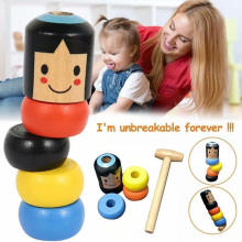 Unbreakable Wooden Man Magic Funny Toy Creative Toys Tricks Gifts