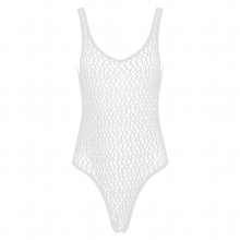 Mens Lingerie See-through Mesh Bodysuit Underwear Sexy Wrestling Singlet Athletic Round Neck Sleeveless Leotard Nightwear