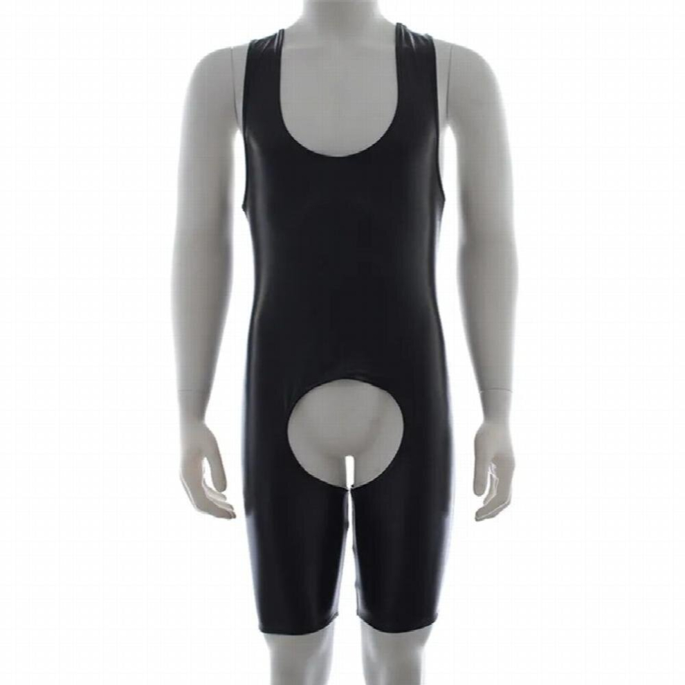 Multicoloured Sexy Men Lingerie Sexy Catsuit Wetlook Patent Leather One-Piece Leotard Clubwear Back Bodysuit Jumpsuit For Mens Role Play