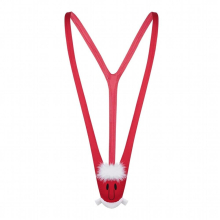 Man Mankini Sexy Bodysuit Thong Christmas Costume Santa Claus Reindeer Fancy Dress Underwear Lingerie One Piece Swimsuit Thong