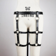 Woman BDSM PU Bodysuit Sexy Leather Belt Bondage Set Bra Stocking Lingerie Fetish Erotic Adult Tools for Couple Harness Babydoll