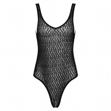 Mens Sexy Lingerie Sheer See-through Mesh Bodysuit Underwear Round Neck Sleeveless Wrestling Singlet Athletic Leotard Nightwear